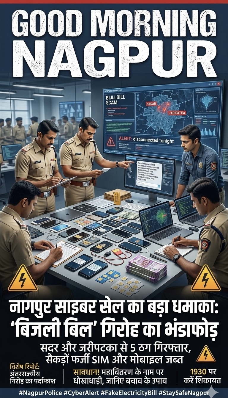 नागपुर साइबर सेल की जाँच ।