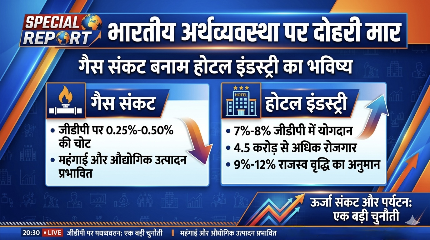 भरता की अर्थवेवस्था पर गहरी मार ।