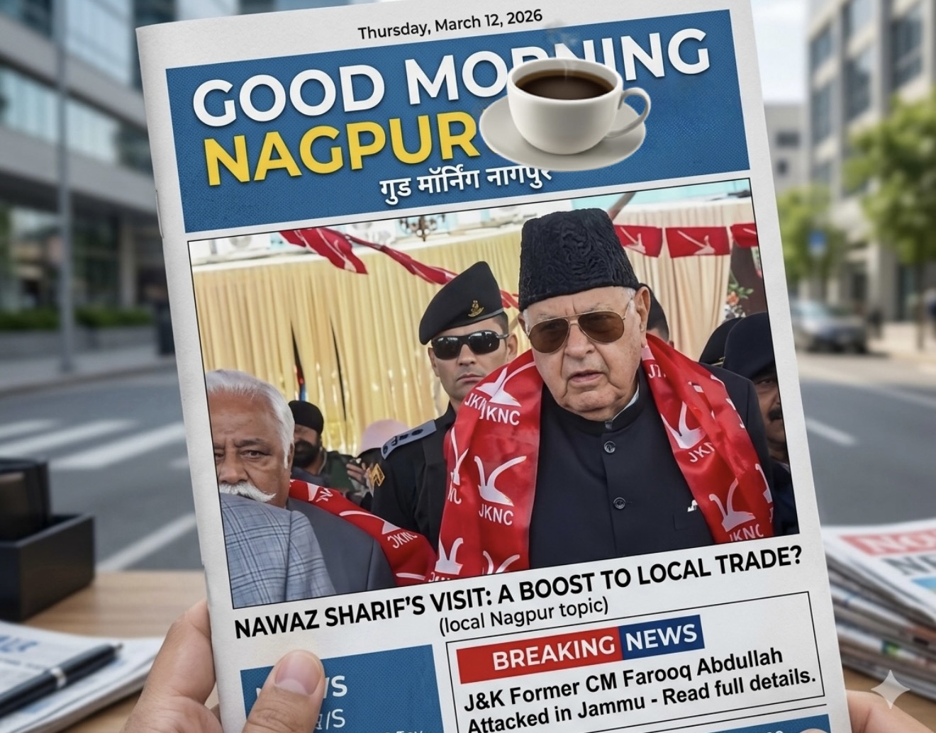 फारूक अबदुल्ला पर हमला- बाल बाल बचे । सुरक्षा मे चूक ।