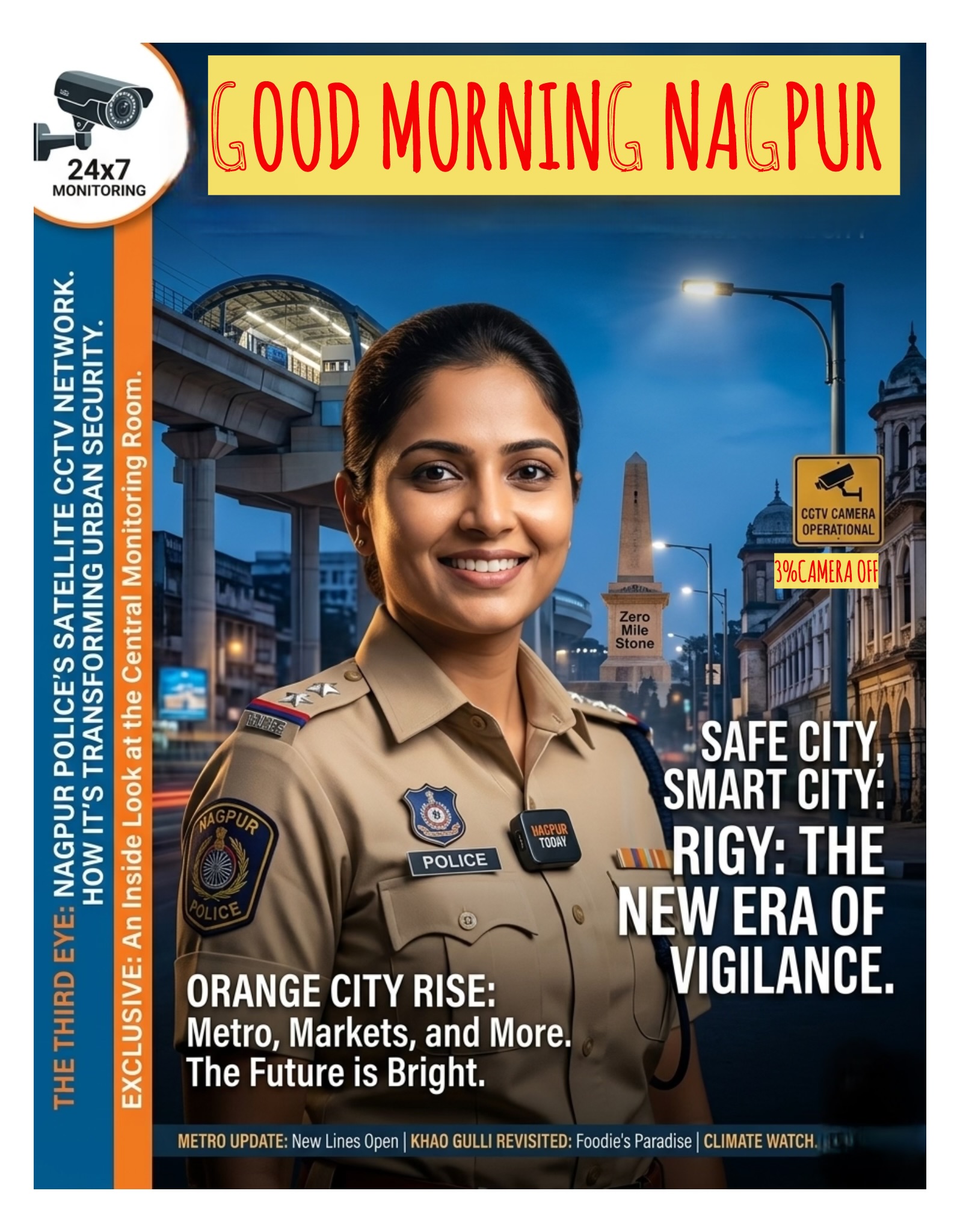 ३%थाने कैमरा बंद की कगार मे:रिपोट 