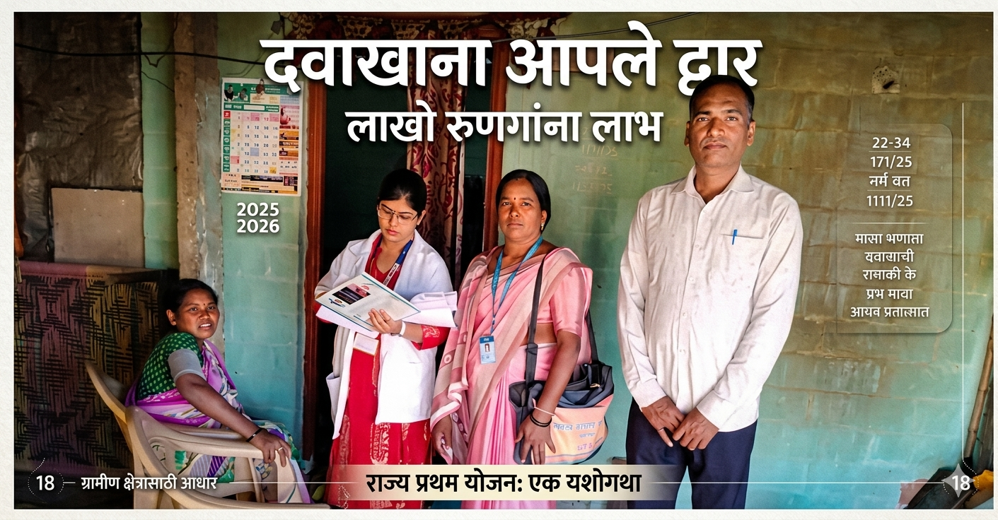 “दवाखाना आप के द्वार “ राज्य में नागपुर ज़िला प्रथम 