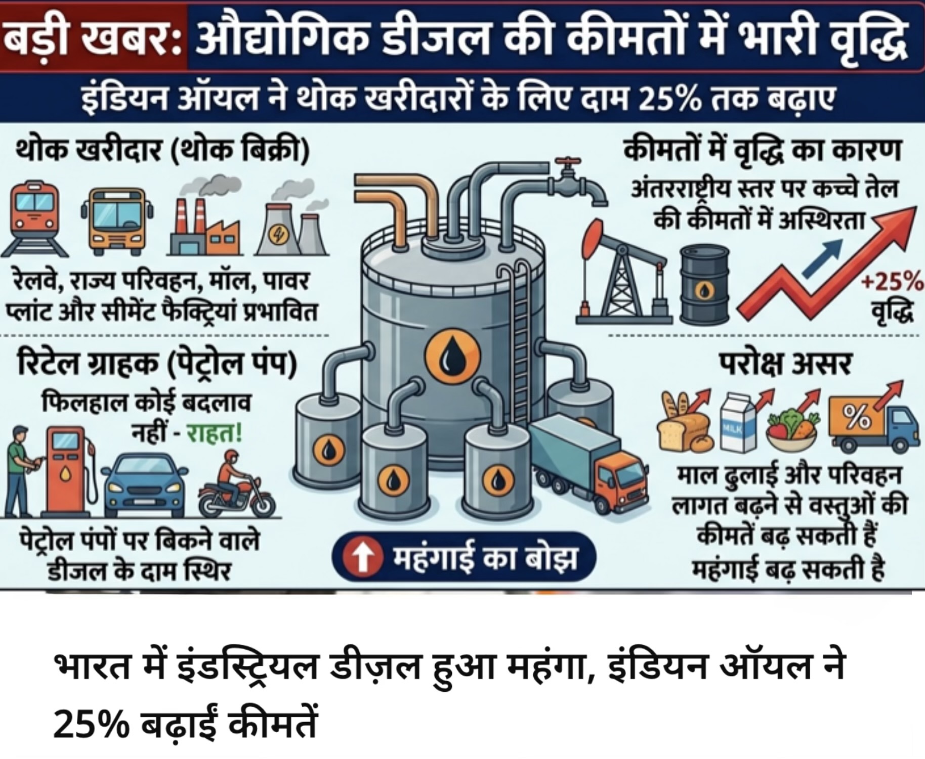 जानता पर पड़ेगी महगाई की मार ।