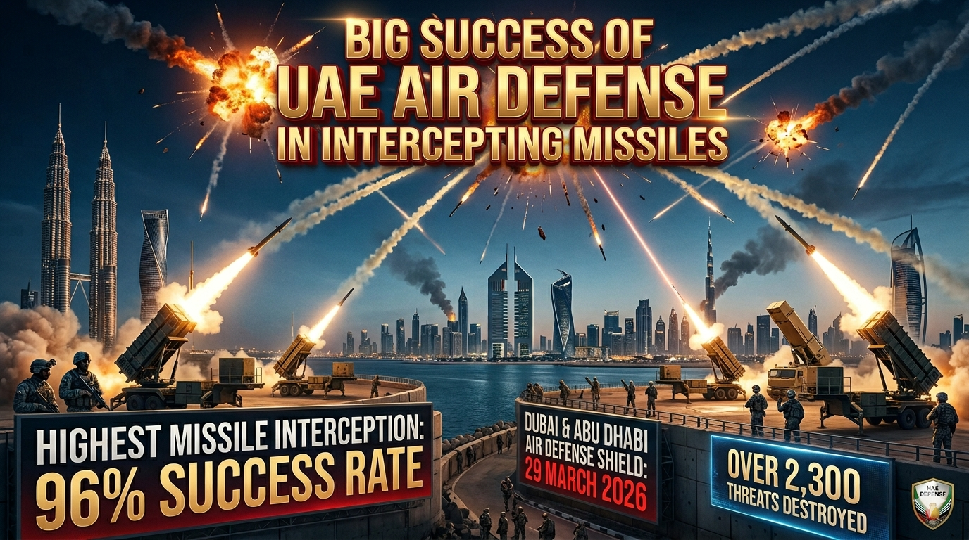 १ महीने में २००० से अधिक मिसाइलोन को धोवस्त किया यूएई ने ।
