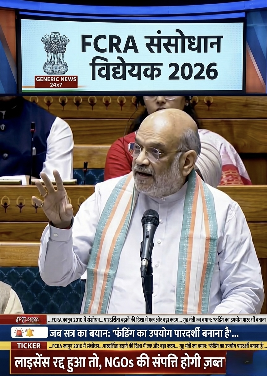 FCRA संशोधन विधेयक  भारत सरकार 