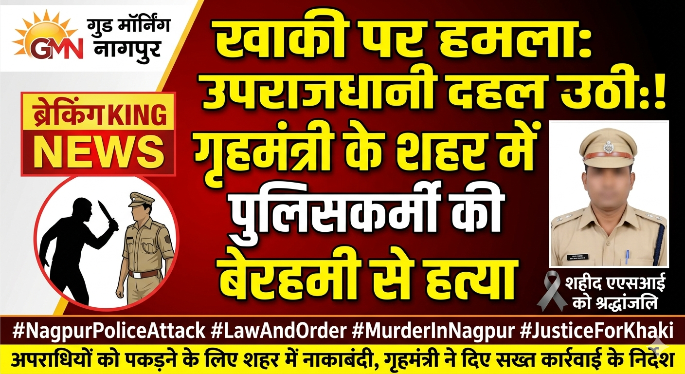 क़ानून वेवस्ता लड़खड़ाई,पुलिस कर्मचारी की हत्या।