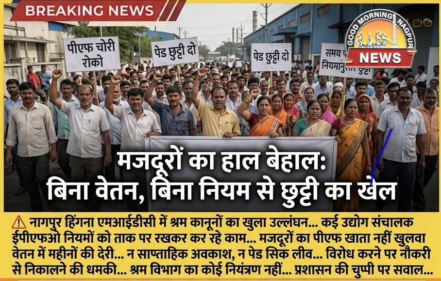 हींगना MIDC मे मालिकों की मनमानी 