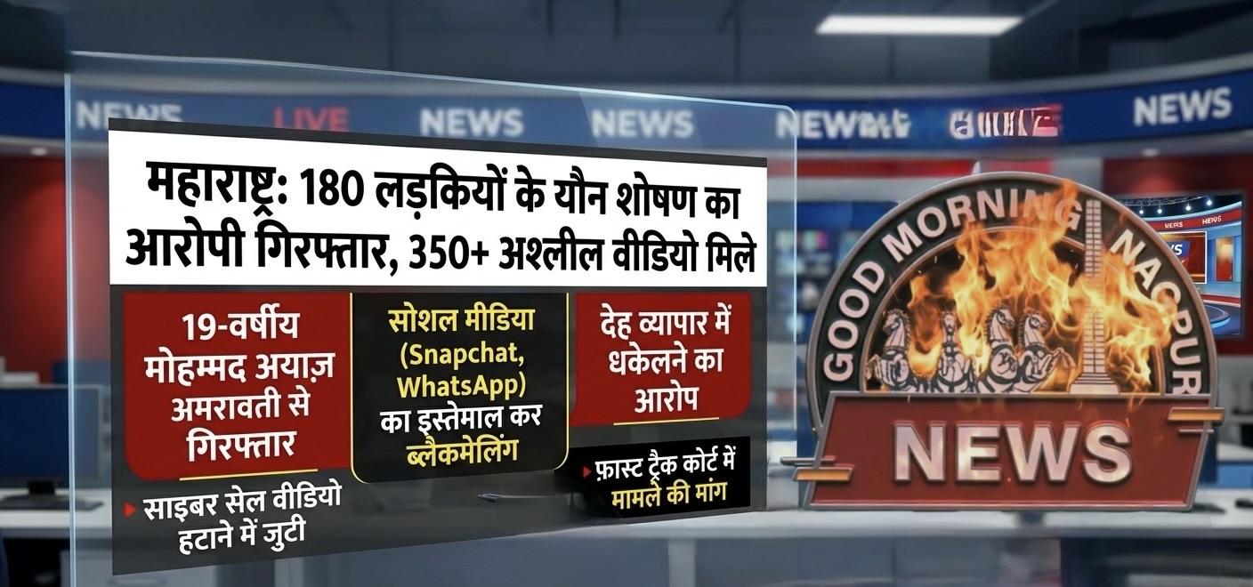 अमरावती में बड़ी घटना १८० बालिकाओं के अश्लील वीडियो ।