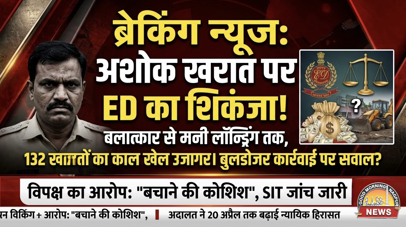 अशोक खरात पर नरम पड़ी सरकार, नेता अधिकारियों के संपर्क से जाँच मे बाधा ।