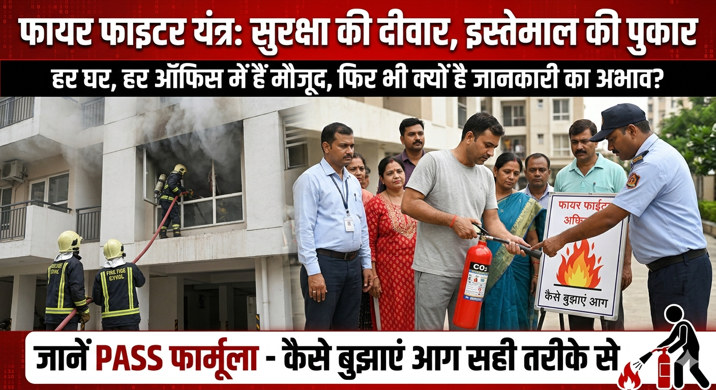 आग 🔥 बुझाने के यंत्र नाम के लिए ,जागुरता की जरूरत ।
