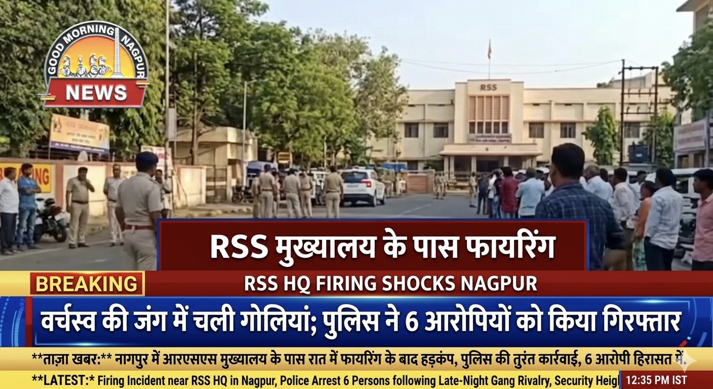RSS हेड कोटर के पास फायरिंग ।