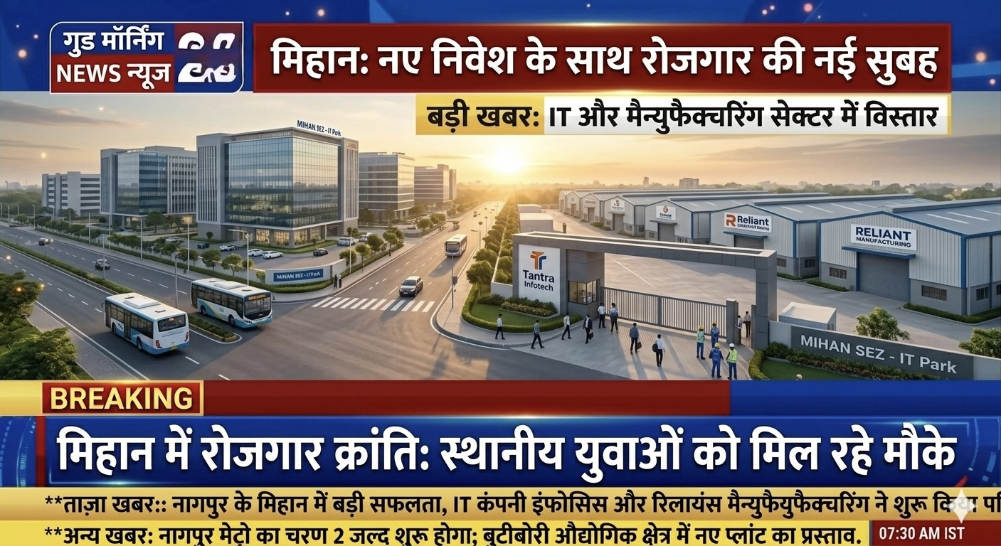 मिहान मे नए अवसर रोजगार के ।