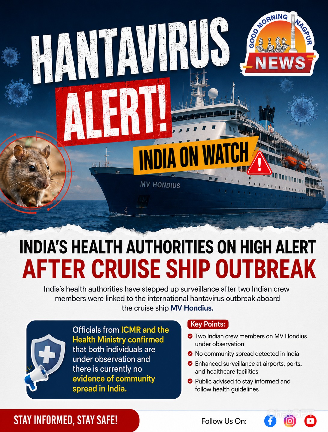 Hantavirus Alert: Indian Health Authorities on High Watch After MV Hondius Outbreak