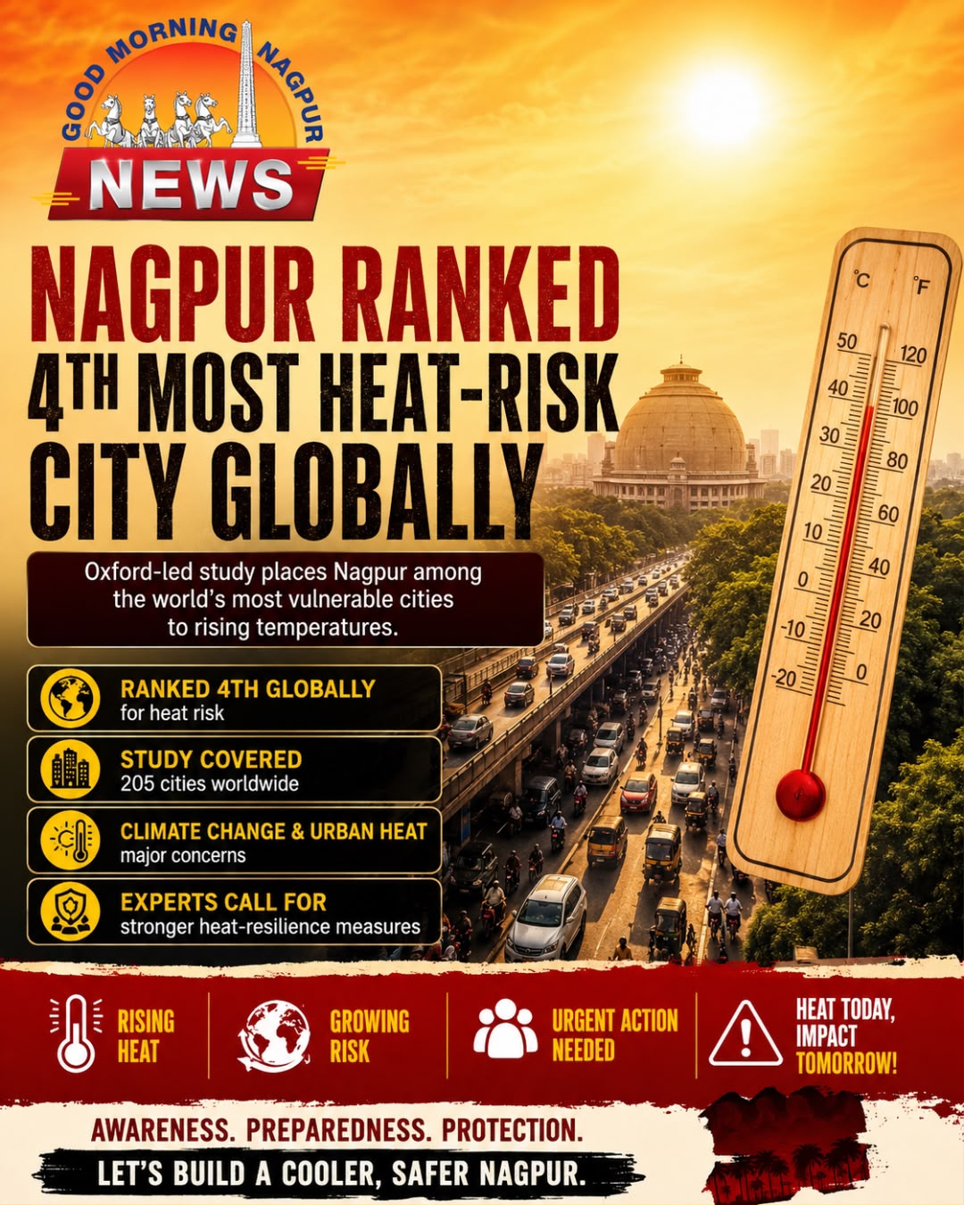 Heat Alert: Nagpur Ranks Fourth Globally