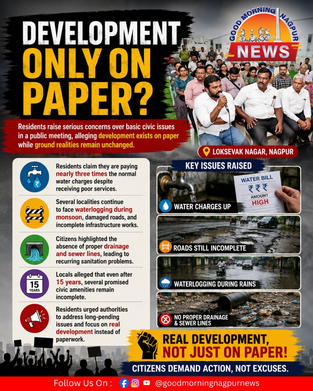 Loksevak Nagar Residents Demand Immediate Civic Action