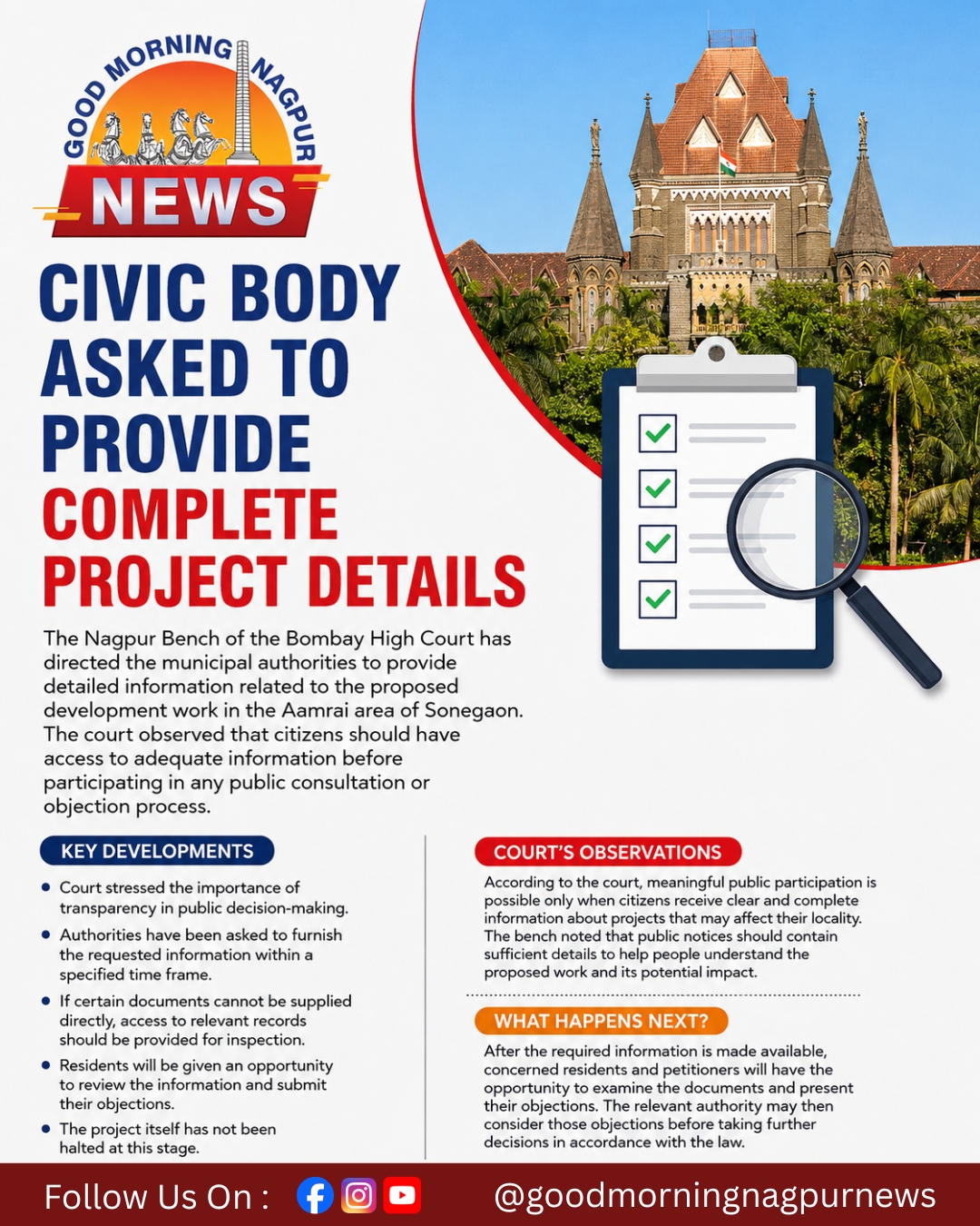 Bombay High Court Seeks Complete Details of Sonegaon Development Project