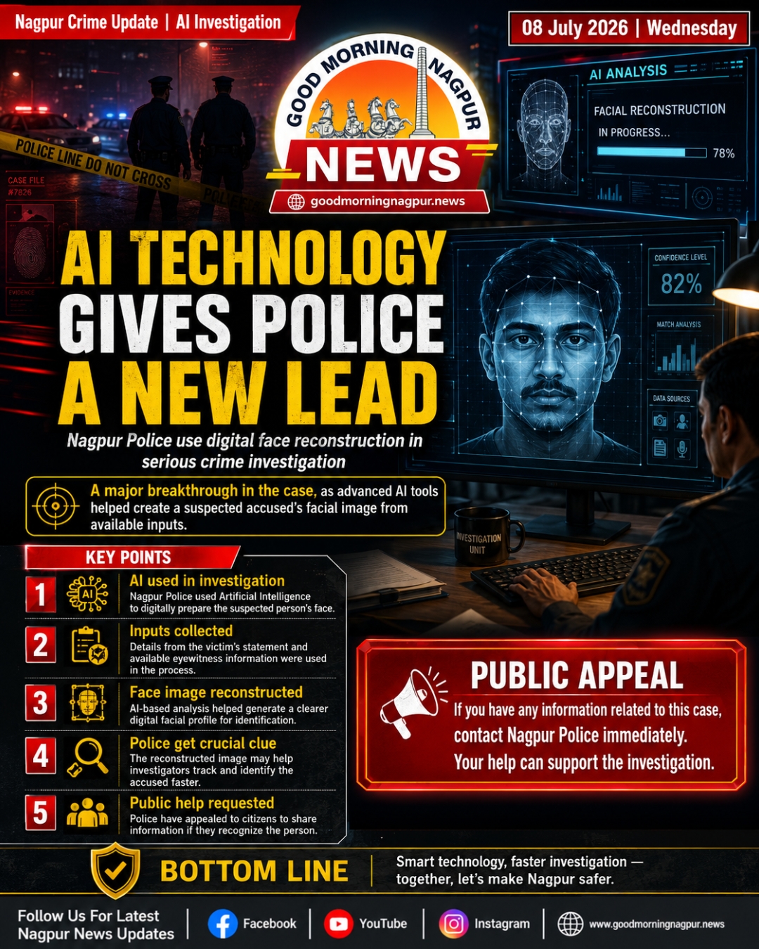 AI Technology Gives Nagpur Police A New Lead In Serious Crime Investigation