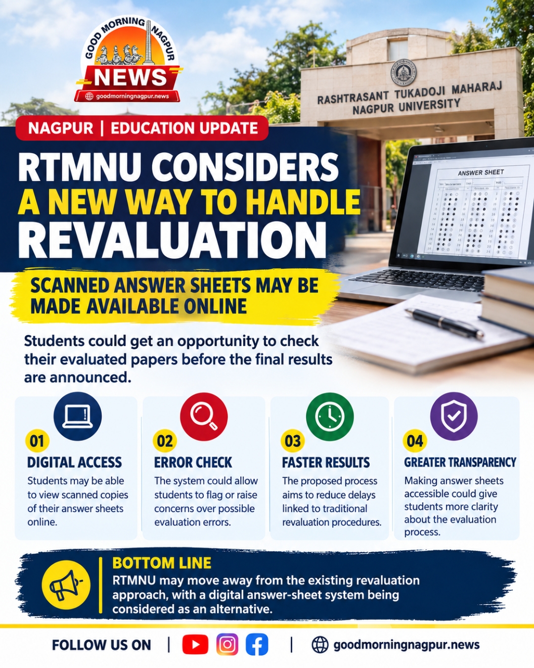 RTMNU Considers Digital Access to Scanned Answer Sheets for Revaluation