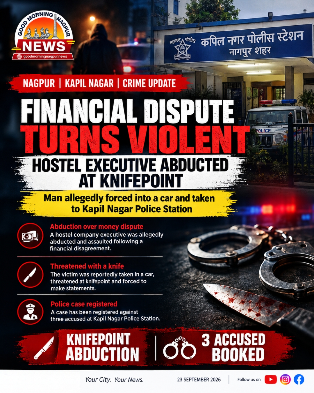 Financial Dispute Turns Violent, Hostel Executive Allegedly Abducted at Knifepoint